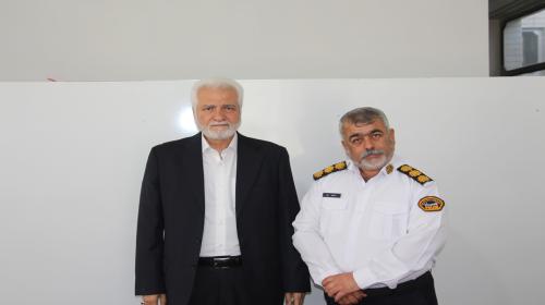 دیدار مدیرعامل سیمان داراب با فرمانده پلیس راه داراب